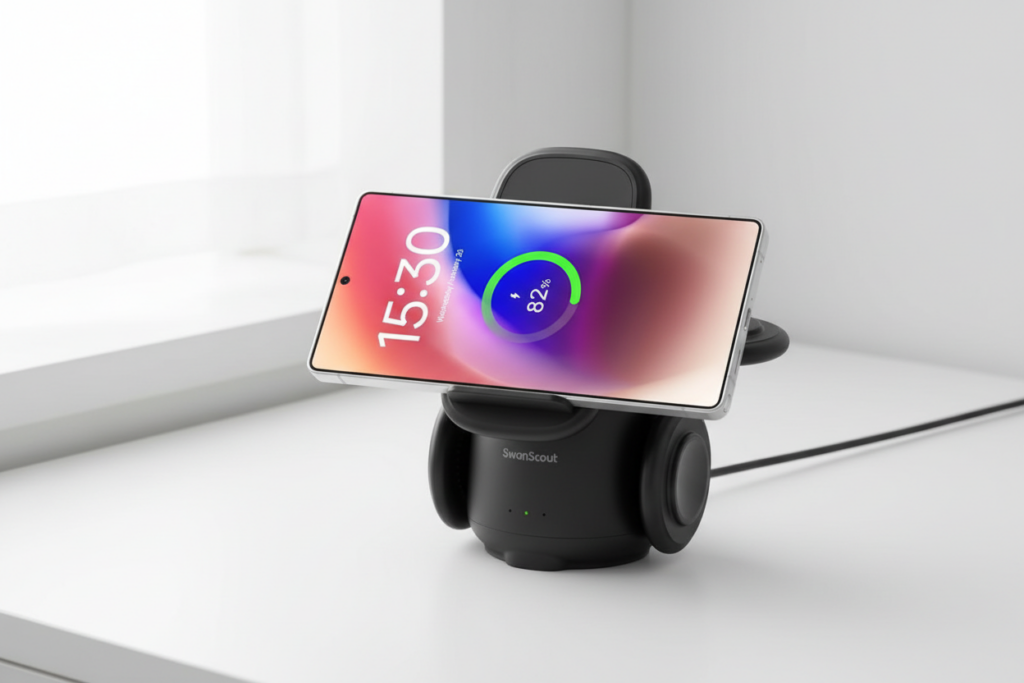 Samsung Galaxy Z Fold wireless charging station multi device charger desk setup premium